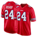 B.Bills #24 Cole Bishop Player Red Home Game Ldoa Stitched Jerseys