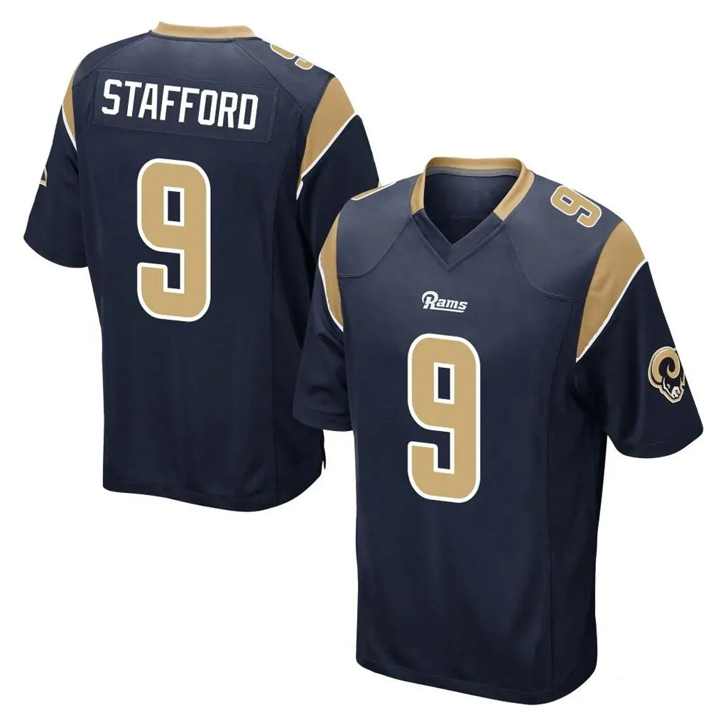 LA.Rams #9 Matthew Stafford Player Navy Home Game Ldoa Stitched Jerseys