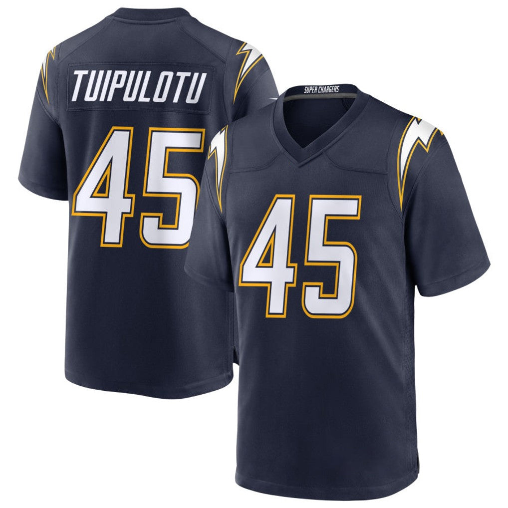 LA.Chargers #45 Tuli Tuipulotu Player Navy Alternate Home Game Ldoa Stitched Jerseys