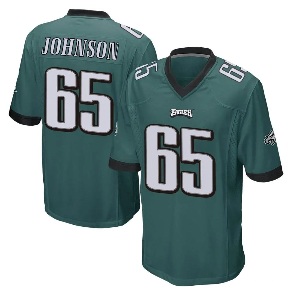 P.Eagles #65 Lane Johnson Player Team Color Green Home Game Ldoa Stitched Jerseys