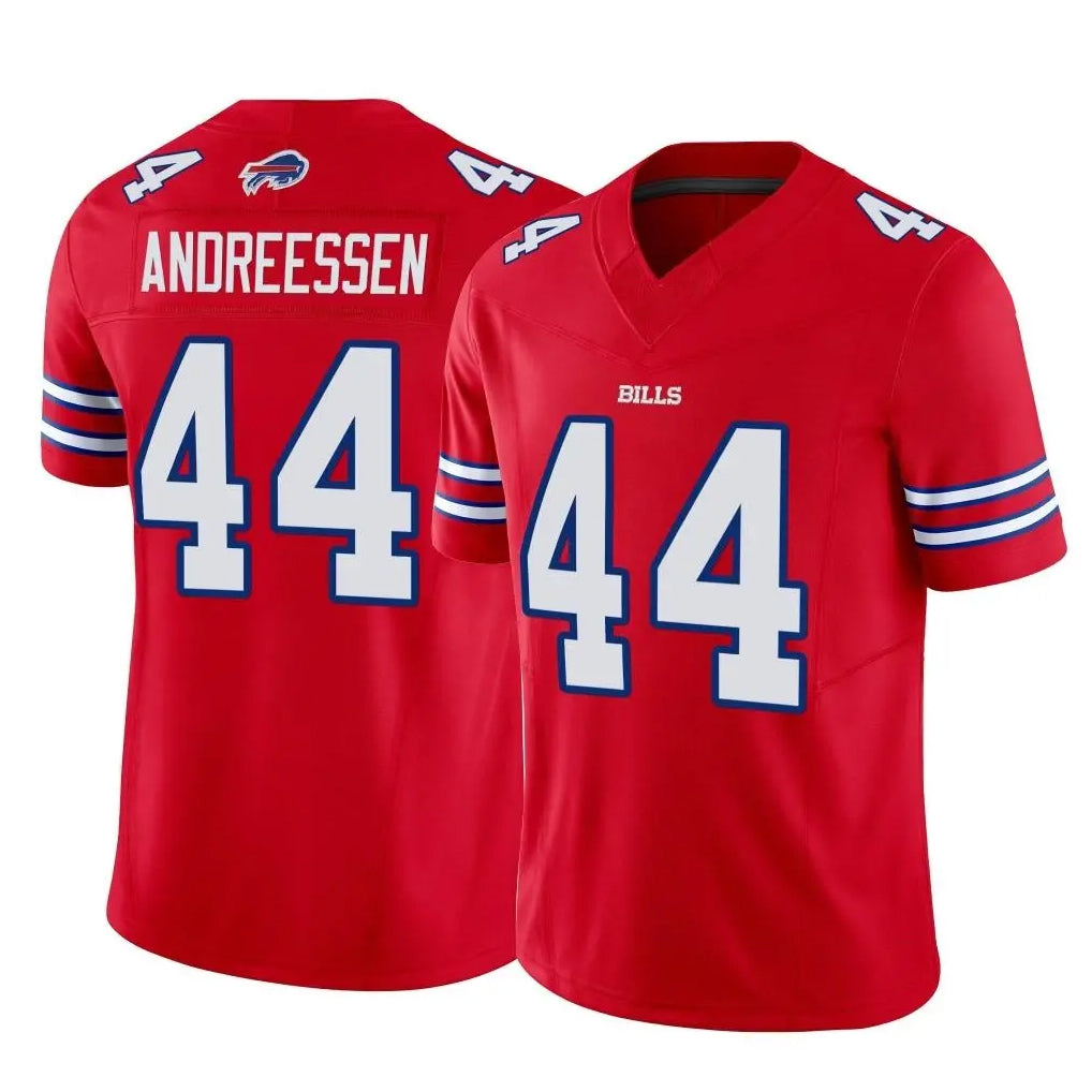 B.Bills #44 Joe Andreessen Player Red Vapor F.U.S.E. Limited Home Game Ldoa Stitched Jerseys