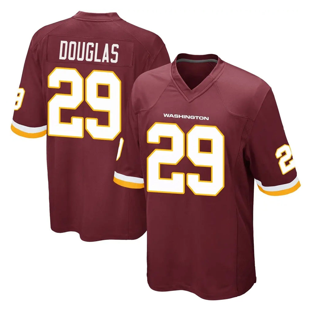 W.Commanders #29 Rasul Douglas Player Burgundy Team Color Home Game Ldoa Stitched Jerseys