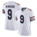 C.Bears #9 Jim McMahon Player White Classic Vapor Limited Home Game Ldoa Stitched Jerseys