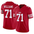 SF.49ers #71 Trent Williams Player Red Limited Vapor F.U.S.E. Home Game Ldoa Stitched Jerseys