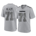 LV.Raiders #71 DJ Glaze Player Gray Atmosphere Fashion Limited Game Ldoa Stitched Jerseys
