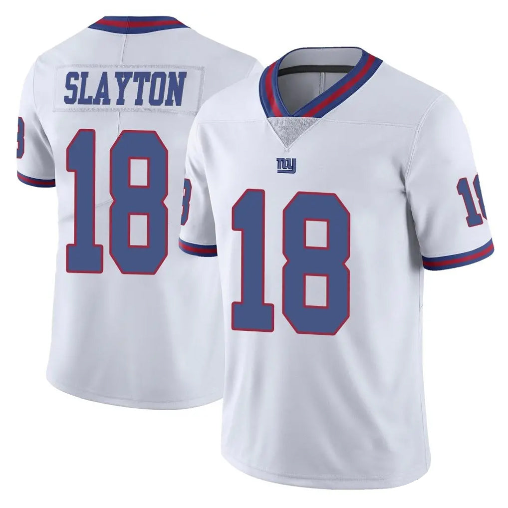 NY.Giants #18 Darius Slayton Player White Color Rush Home Game Ldoa Stitched Jerseys