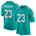M.Dolphins #23 Zayne Anderson Player Aqua Team Color Home Game Ldoa Stitched Jerseys