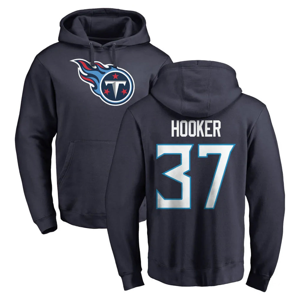 T.Titans #37 Amani Hooker Player Navy Logo Pullover Hoodies Home Game Ldoa Stitched Jerseys