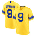 LA.Rams #9 Matthew Stafford Player Gold Classic Sol Home Game Ldoa Stitched Jerseys