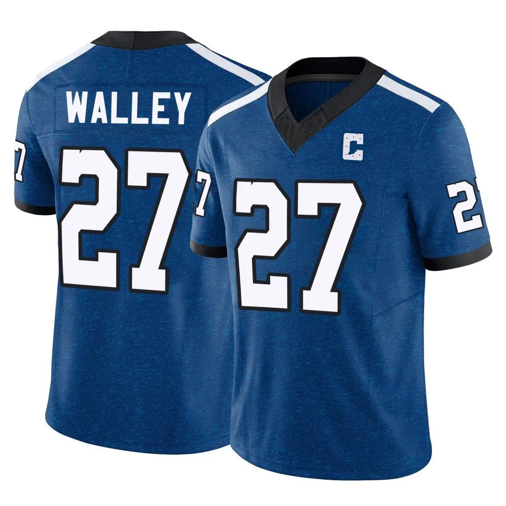 IN.Colts #27 Justin Walley Player Royal Limited Indiana Nights Alternate Vapor F.U.S.E. Home Game Ldoa Stitched Jerseys