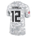 A.Falcons #12 Avieon Terrell Player Arctic Camo Salute to Service Limited Ldoa Stitched Jerseys