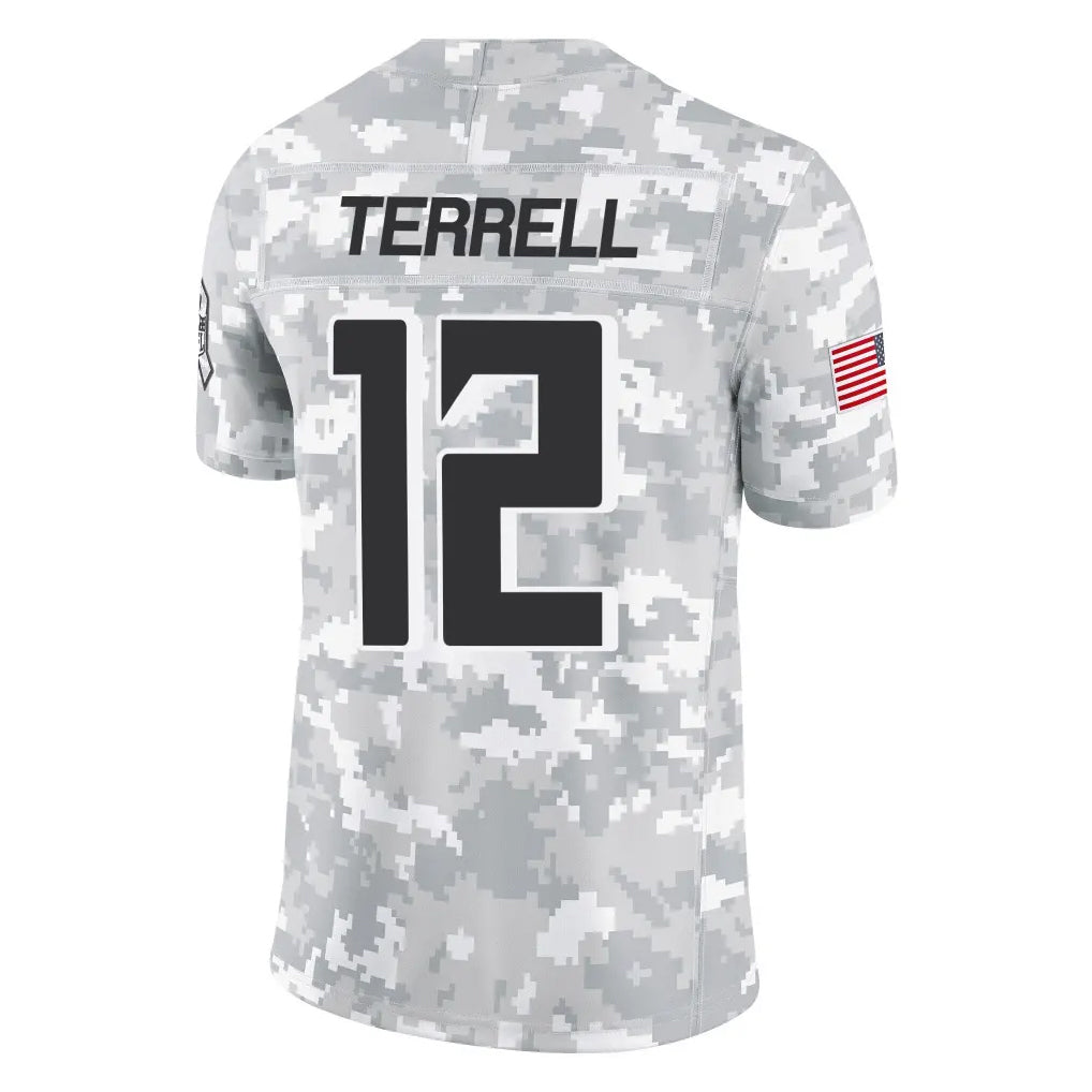 A.Falcons #12 Avieon Terrell Player Arctic Camo Salute to Service Limited Ldoa Stitched Jerseys
