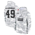 C.Browns #49 Carson Schwesinger Player Arctic Camo Salute to Service Hoodies Limited Game Ldoa Stitched Jerseys