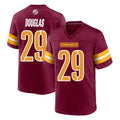 W.Commanders #29 Rasul Douglas Player Burgundy Home Game Ldoa Stitched Jerseys