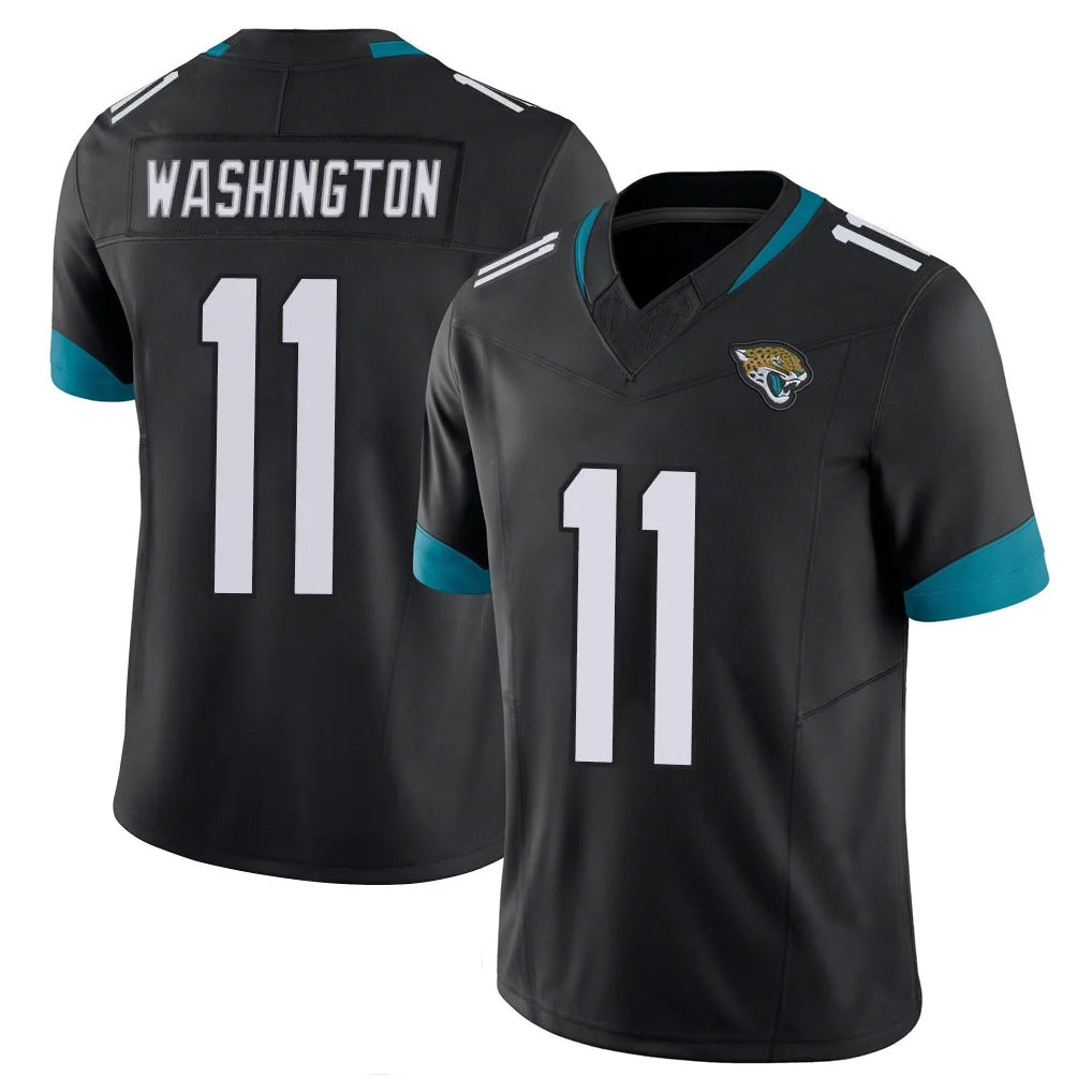 J.Jaguars #11 Parker Washington Player Black Vapor F.U.S.E. Limited Home Game Ldoa Stitched Jerseys