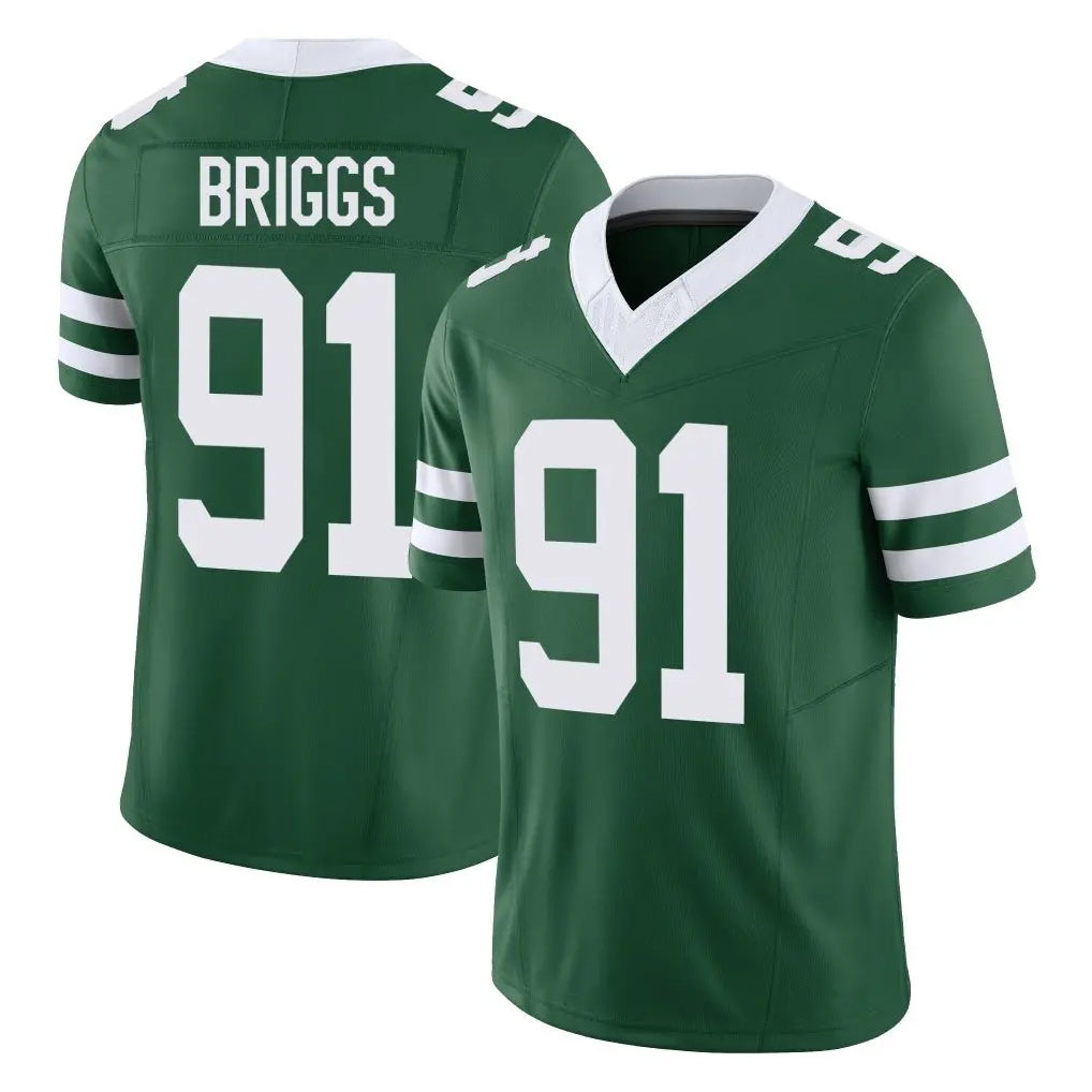 NY.Jets #91 Jowon Briggs Player Green Legacy Limited Vapor F.U.S.E. Home Game Ldoa Stitched Jerseys
