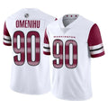W.Commanders #90 Charles Omenihu Player White Limited Vapor Home Game Ldoa Stitched Jerseys