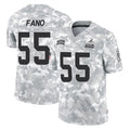C.Browns #55 Spencer Fano Player Arctic Camo Salute to Service Limited Home Game Ldoa Stitched Jerseys