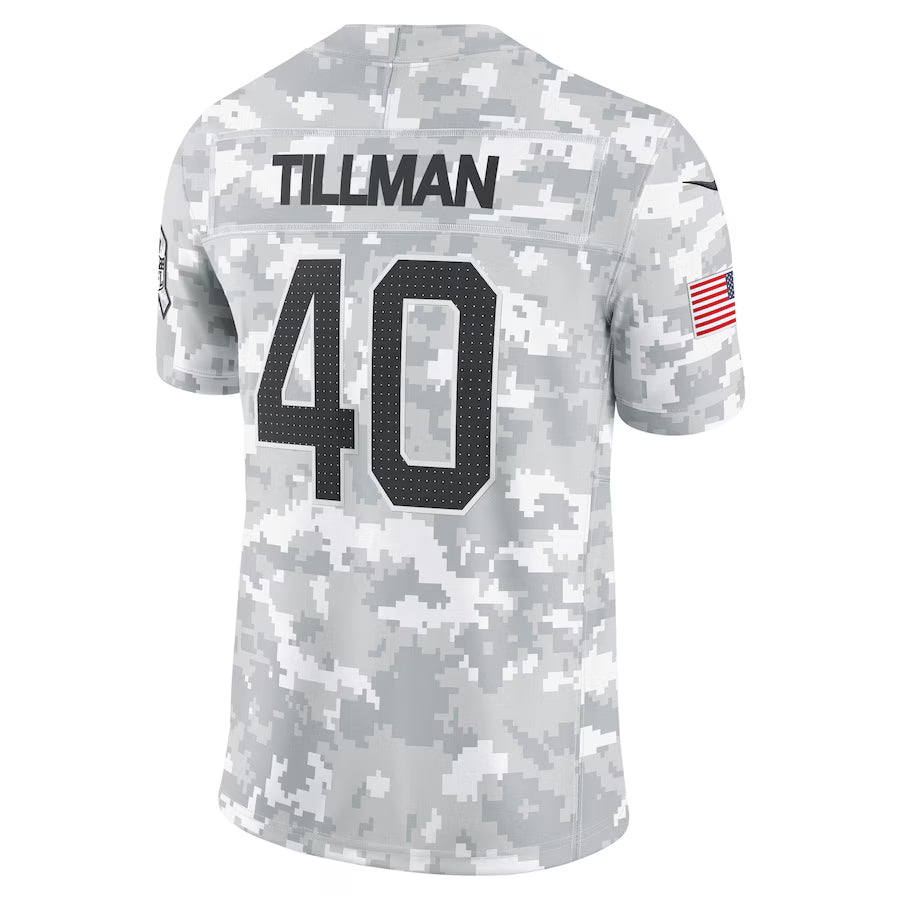 A.Cardinals #40 Pat Tillman Player Camo Salute to Service Limited Ldoa Stitched Jerseys