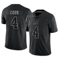 B.Bills #4 James Cook III Player Black RFLCTV Limited Ldoa Stitched Jerseys