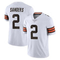 C.Browns #2 Shedeur Sanders Player White Vapor Untouchable Limited Home Game Ldoa Stitched Jerseys