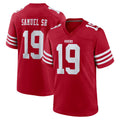 SF.49ers #19 Deebo Samuel Sr. Player Red Game Home Ldoa Stitched Jerseys