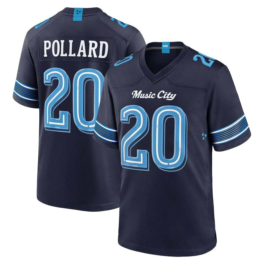 T.Titans #20 Tony Pollard Player Navy 2026 Rivalries Collection Home Game Ldoa Stitched Jerseys
