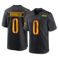 W.Commanders #0 Mike Sainristil Player Black Home Game Ldoa Stitched Jerseys