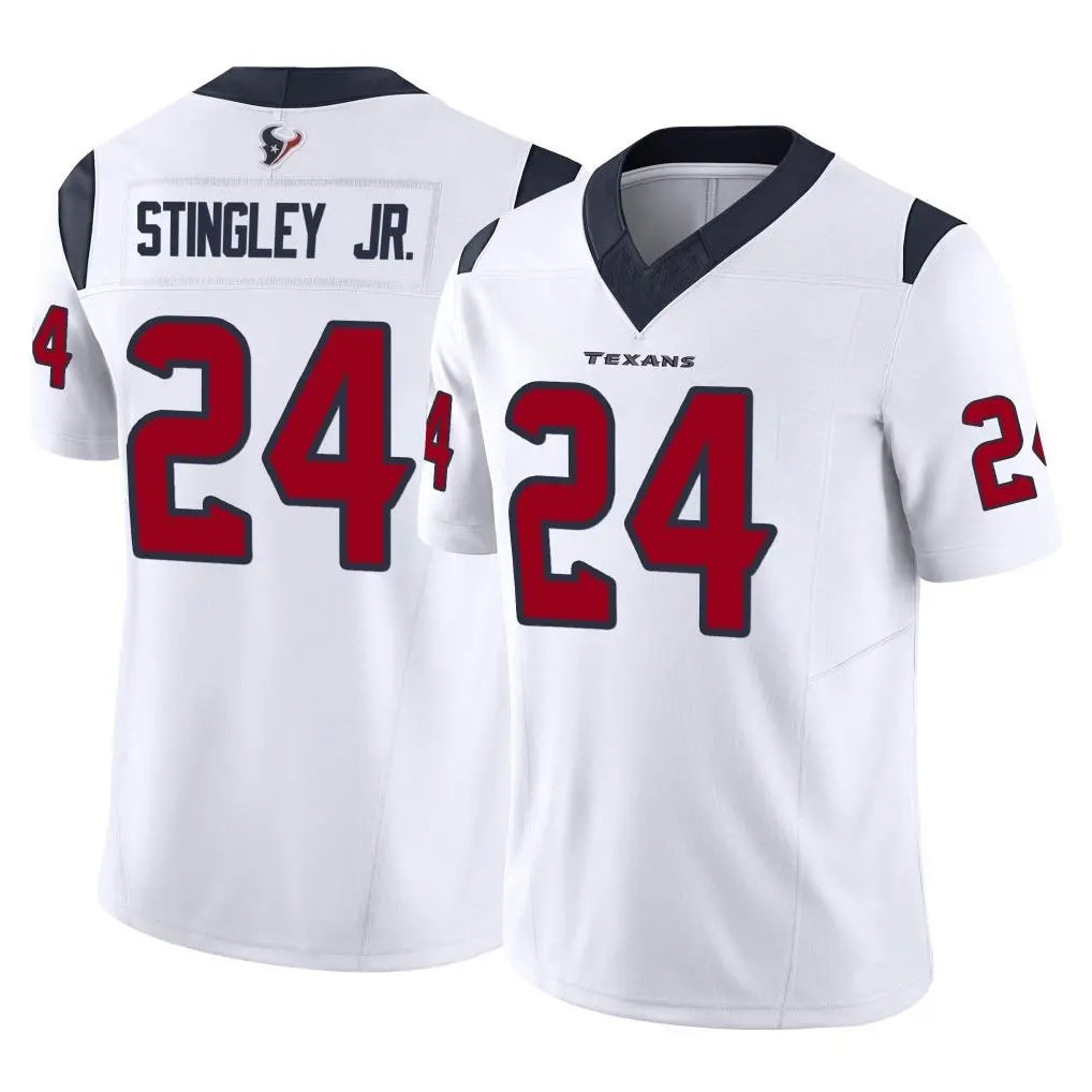 H.Texans #24 Derek Stingley Jr. Player White Limited Vapor F.U.S.E. Home Game Ldoa Stitched Jerseys