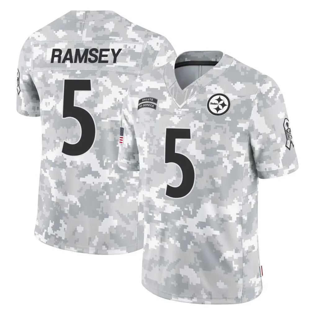 P.Steelers #5 Jalen Ramsey Player Arctic Camo Limited Salute To Service Home Game Ldoa Stitched Jerseys