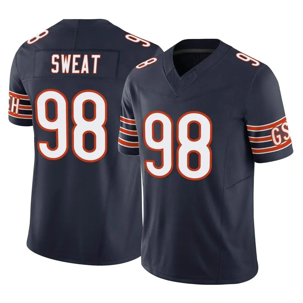 C.Bears #98 Montez Sweat Player Navy Vapor F.U.S.E. Limited Home Game Ldoa Stitched Jerseys