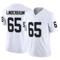 LV.Raiders #65 Tyler Linderbaum Player White Limited Vapor F.U.S.E. Home Game Ldoa Stitched Jerseys