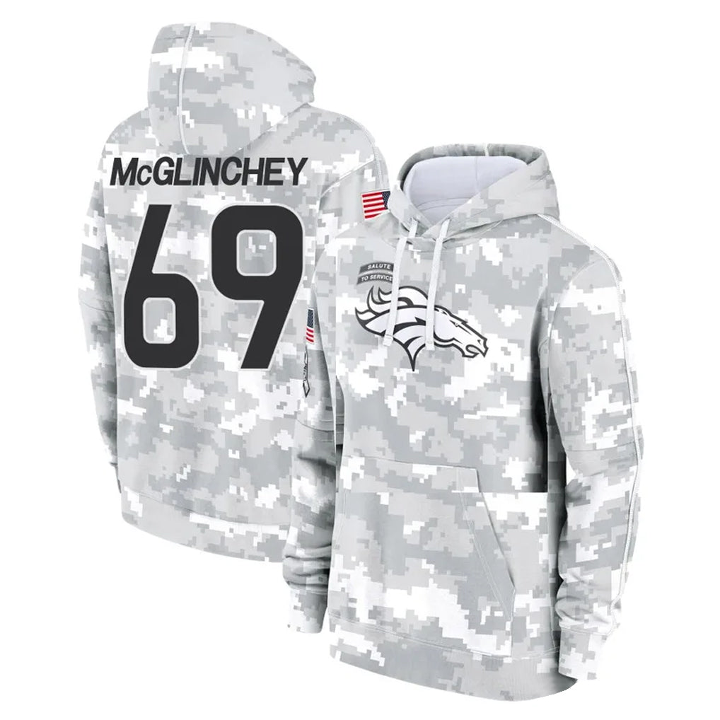 D.Broncos #69 Mike McGlinchey Player Arctic Camo Salute to Service Hoodies Limited Game Ldoa Stitched Jerseys