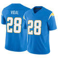 LA.Chargers #28 Kimani Vidal Player Blue Limited Vapor F.U.S.E. Home Game Ldoa Stitched Jerseys