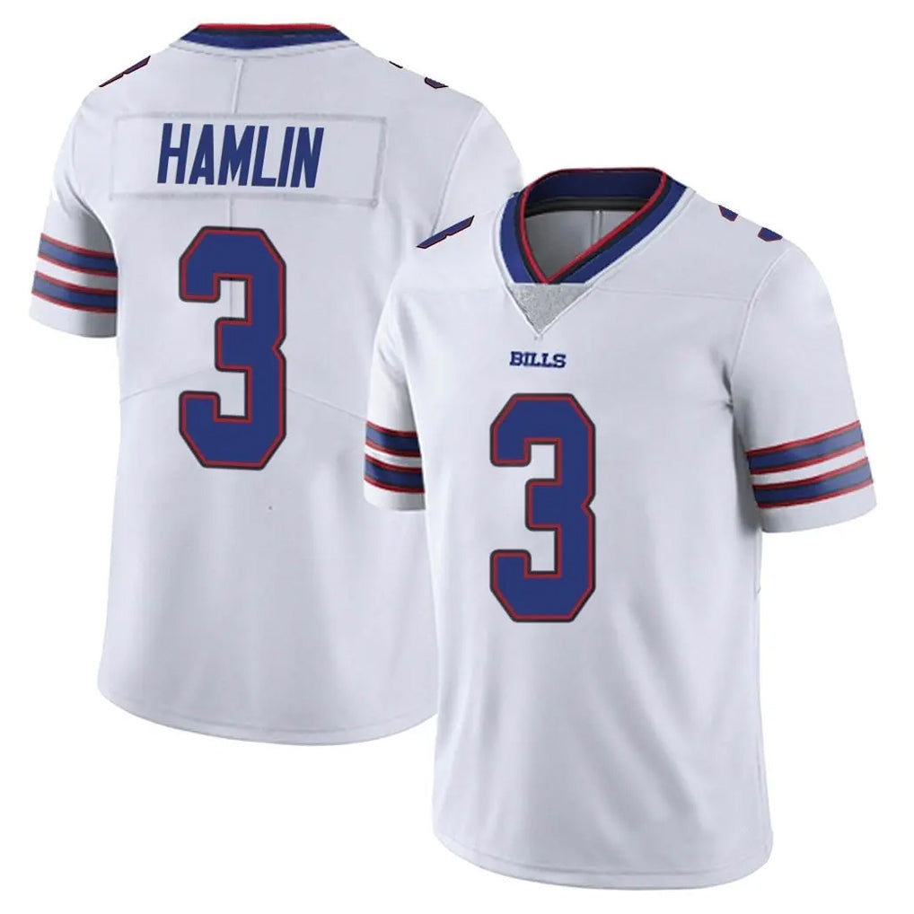 B.Bills #3 Damar Hamlin Player White Vapor Untouchable Limited Ldoa Stitched Jerseys