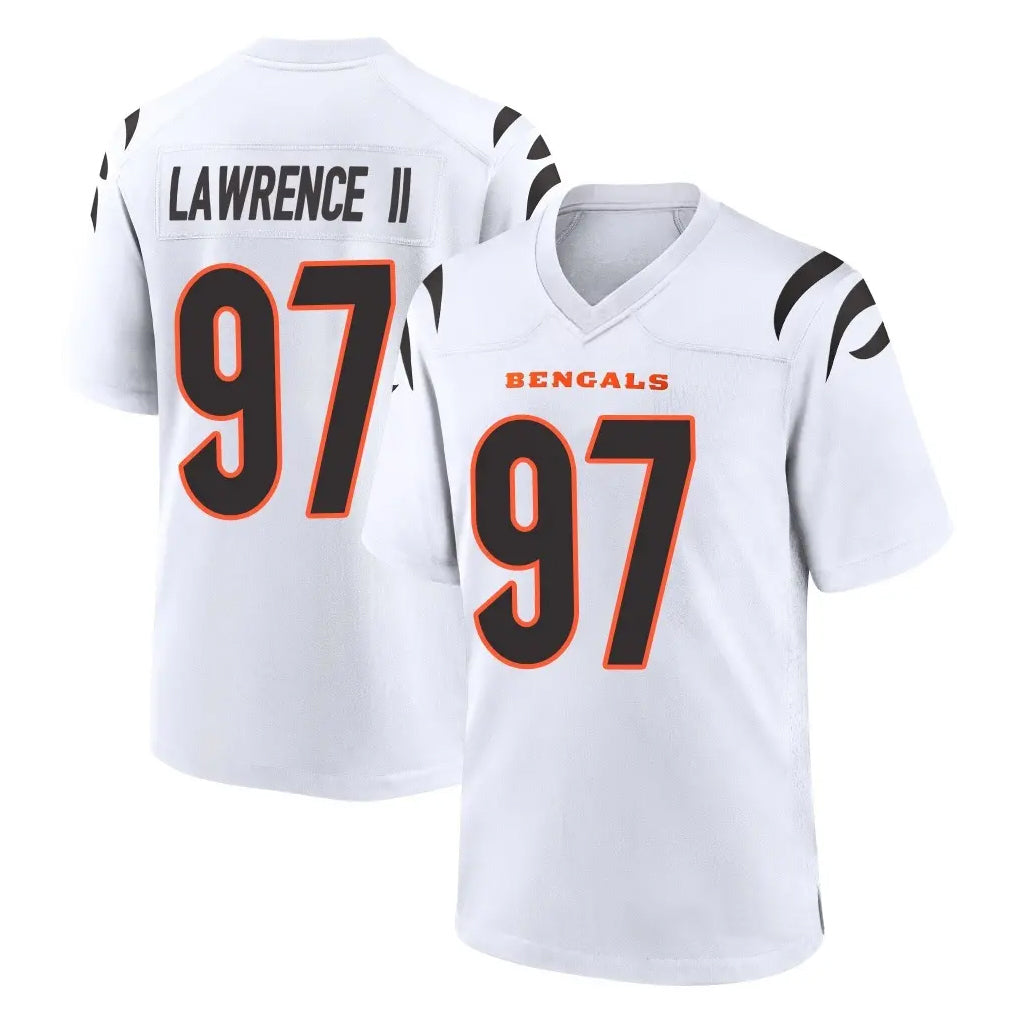 C.Bengals #97 Dexter Lawrence II Player White Home Game Ldoa Stitched Jerseys