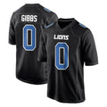 D.Lions #0 Jahmyr Gibbs Player Black Fashion Home Game Ldoa Stitched Jerseys