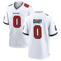 TB.Buccaneers #0 Yaya Diaby Player White Home Game Ldoa Stitched Jerseys