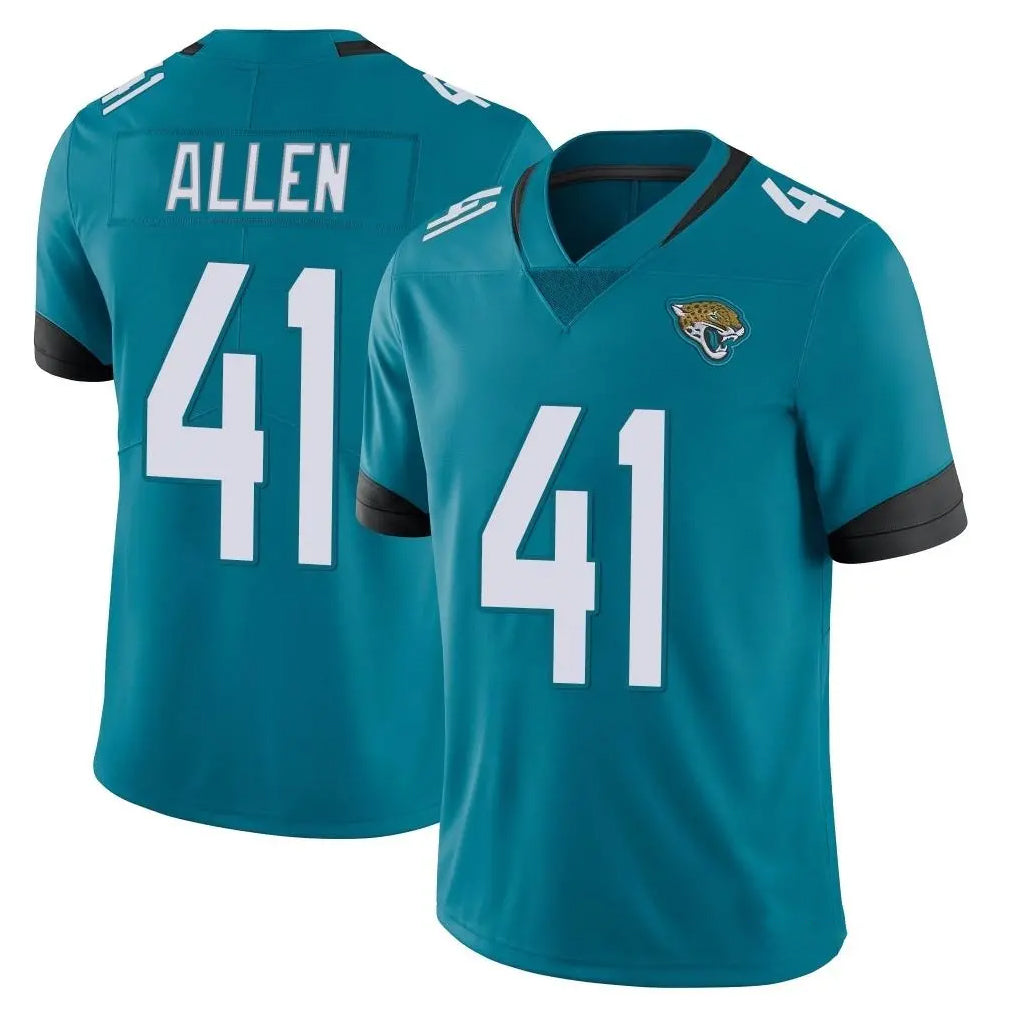 J.Jaguars #41 Josh Hines-Allen Player Teal Vapor Untouchable Limited Home Game Ldoa Stitched Jerseys