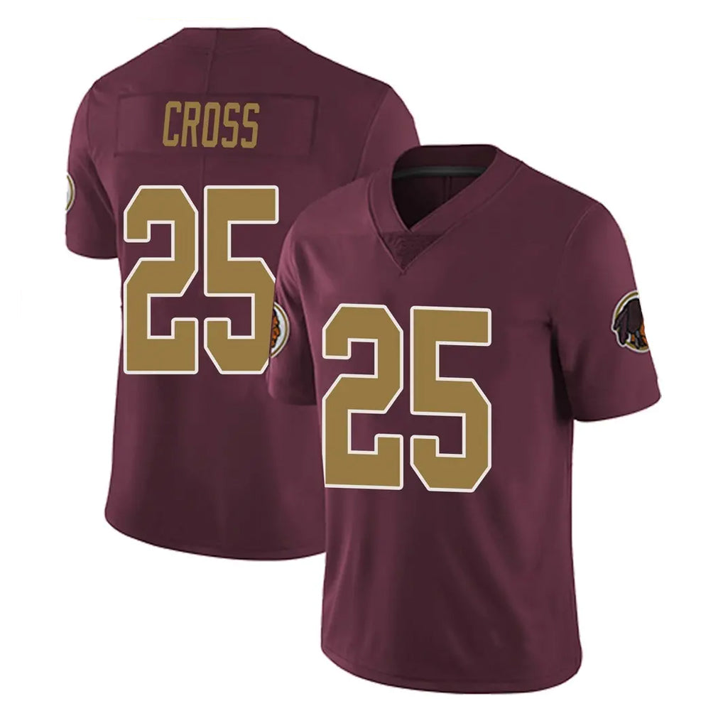 W.Commanders #25 Nick Cross Player Burgundy Alternate Vapor Untouchable Home Game Ldoa Stitched Jerseys