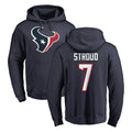 H.Texans #7 CJ Stroud Player Navy Pro Line Pullover Hoodie Limited Game Ldoa Stitched Jerseys