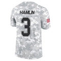B.Bills #3 Damar Hamlin Player Arctic Camo Salute to Service Limited Ldoa Stitched Jerseys