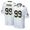 NO.Saints #99 Chase Young Player White Home Game Ldoa Stitched Jerseys