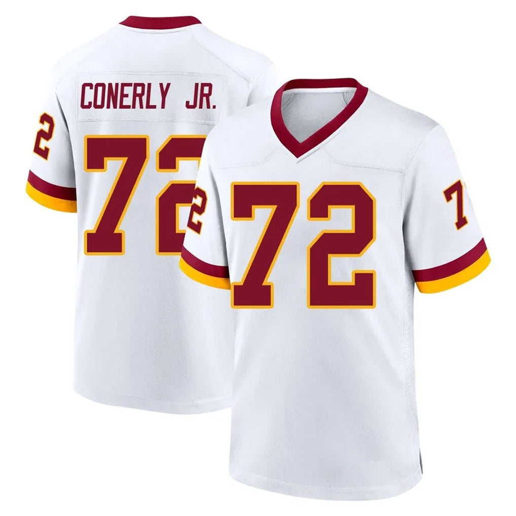 W.Commanders #72 Josh Conerly Jr. Player White Home Game Ldoa Stitched Jerseys
