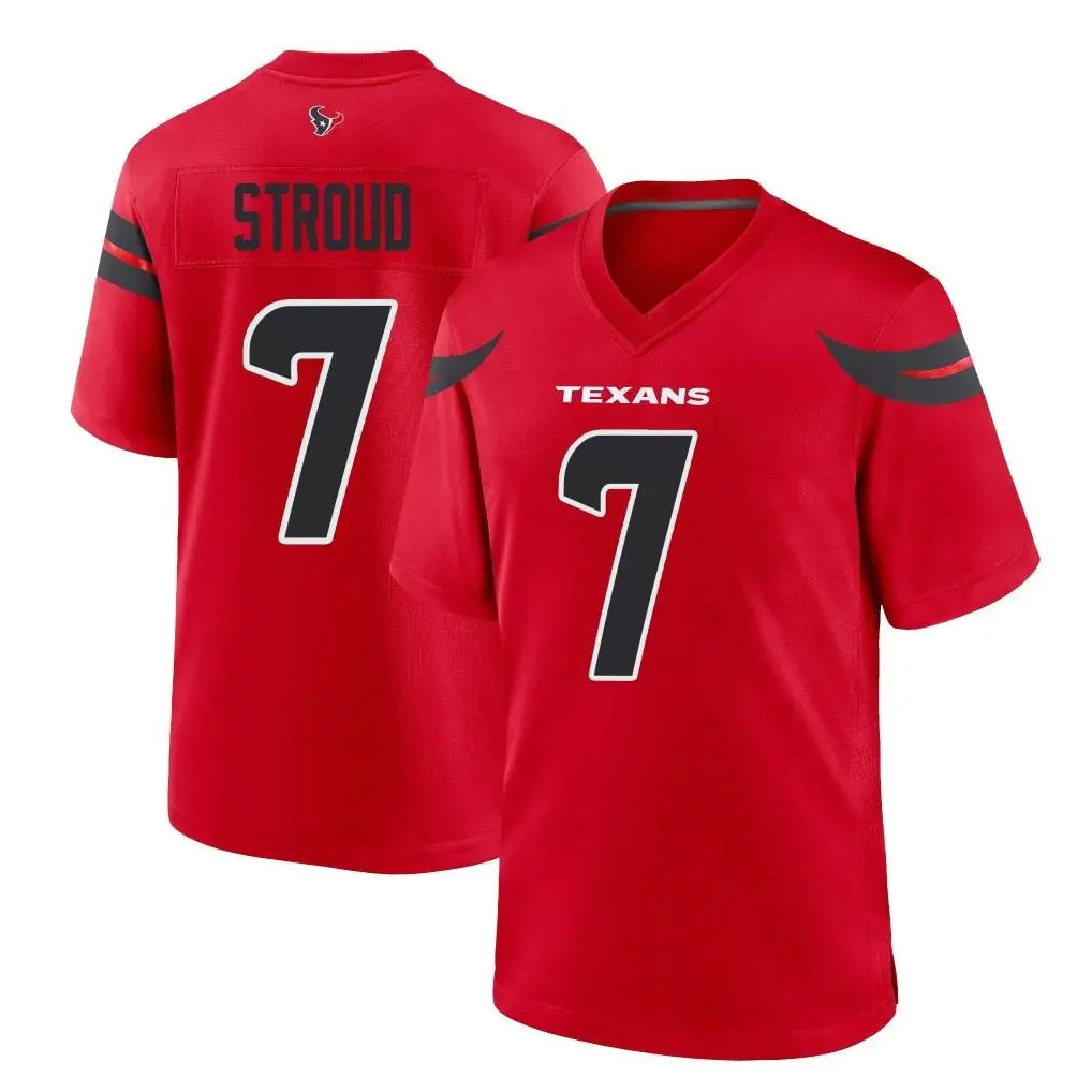 H.Texans #7 CJ Stroud Player Red Alternate Home Game Ldoa Stitched Jerseys