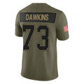 B.Bills #73 Dion Dawkins Player Olive Salute to Service Limited Home Game Ldoa Stitched Jerseys
