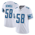 D.Lions #58 Penei Sewell Player White Limited Vapor Untouchable Home Game Ldoa Stitched Jerseys
