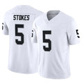 LV.Raiders #5 Eric Stokes Player White Limited Vapor F.U.S.E. Home Game Ldoa Stitched Jerseys