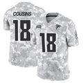 A.Falcons #18 Kirk Cousins Player Arctic Camo Salute to Service Limited Ldoa Stitched Jerseys