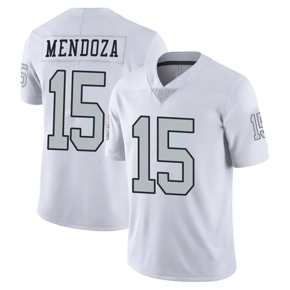 LV.Raiders #15 Fernando Mendoza Player White Limited Color Rush Home Game Ldoa Stitched Jerseys